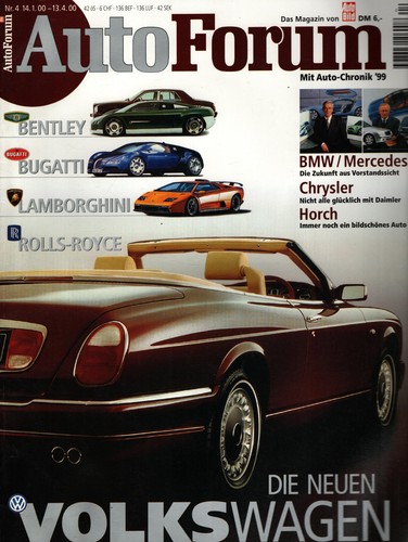 Zeitschrift auto forum 2000 - zeitschrift,