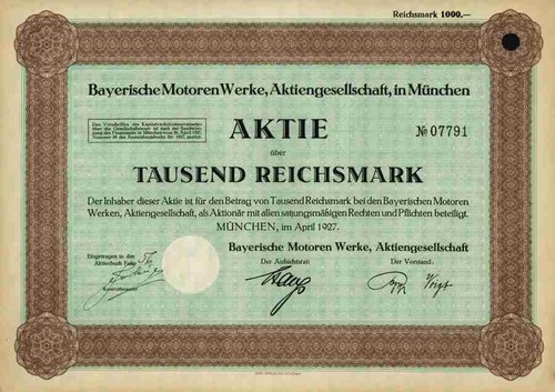 Bmw münchen 1927 - münchen,