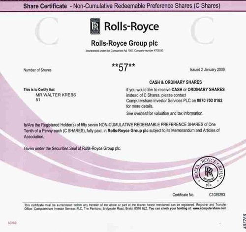 Rolls royce group 2009 london - rolls,