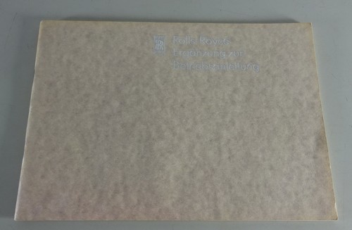 Betriebsanleitung ergänzung - ergänzung, /